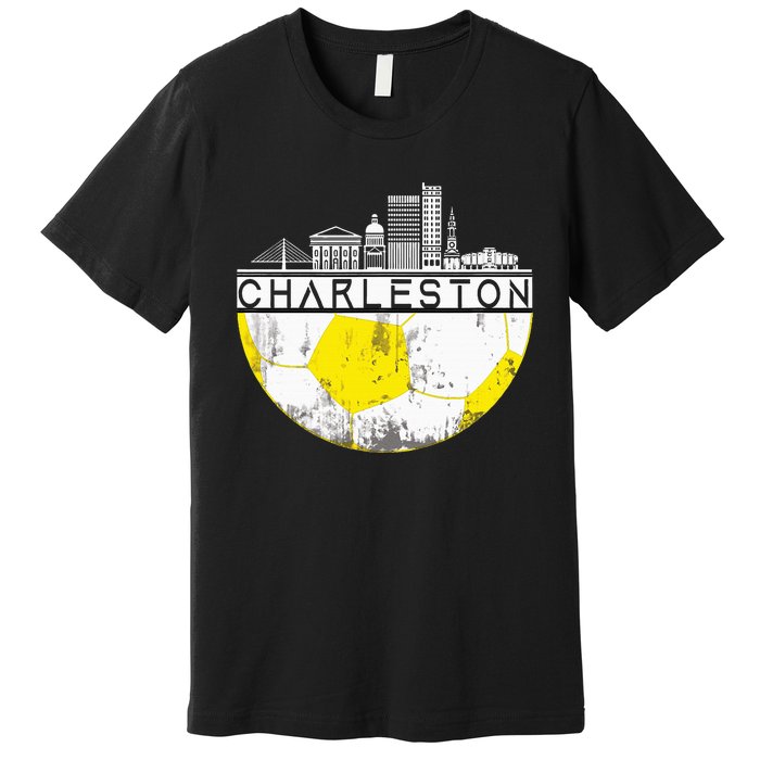 Charleston Skyline Soccer Champs Soccer Sports Fan Cool Premium T-Shirt