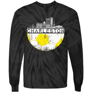 Charleston Skyline Soccer Champs Soccer Sports Fan Cool Tie-Dye Long Sleeve Shirt