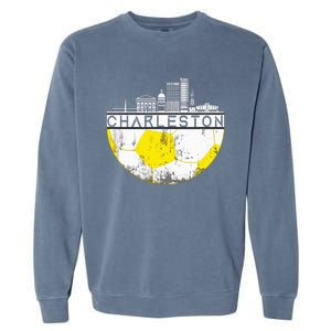 Charleston Skyline Soccer Champs Soccer Sports Fan Cool Garment-Dyed Sweatshirt