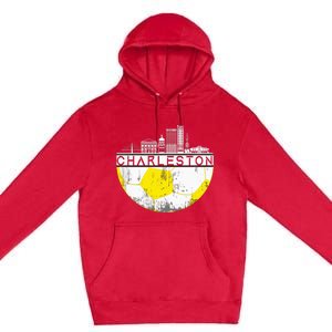 Charleston Skyline Soccer Champs Soccer Sports Fan Cool Premium Pullover Hoodie