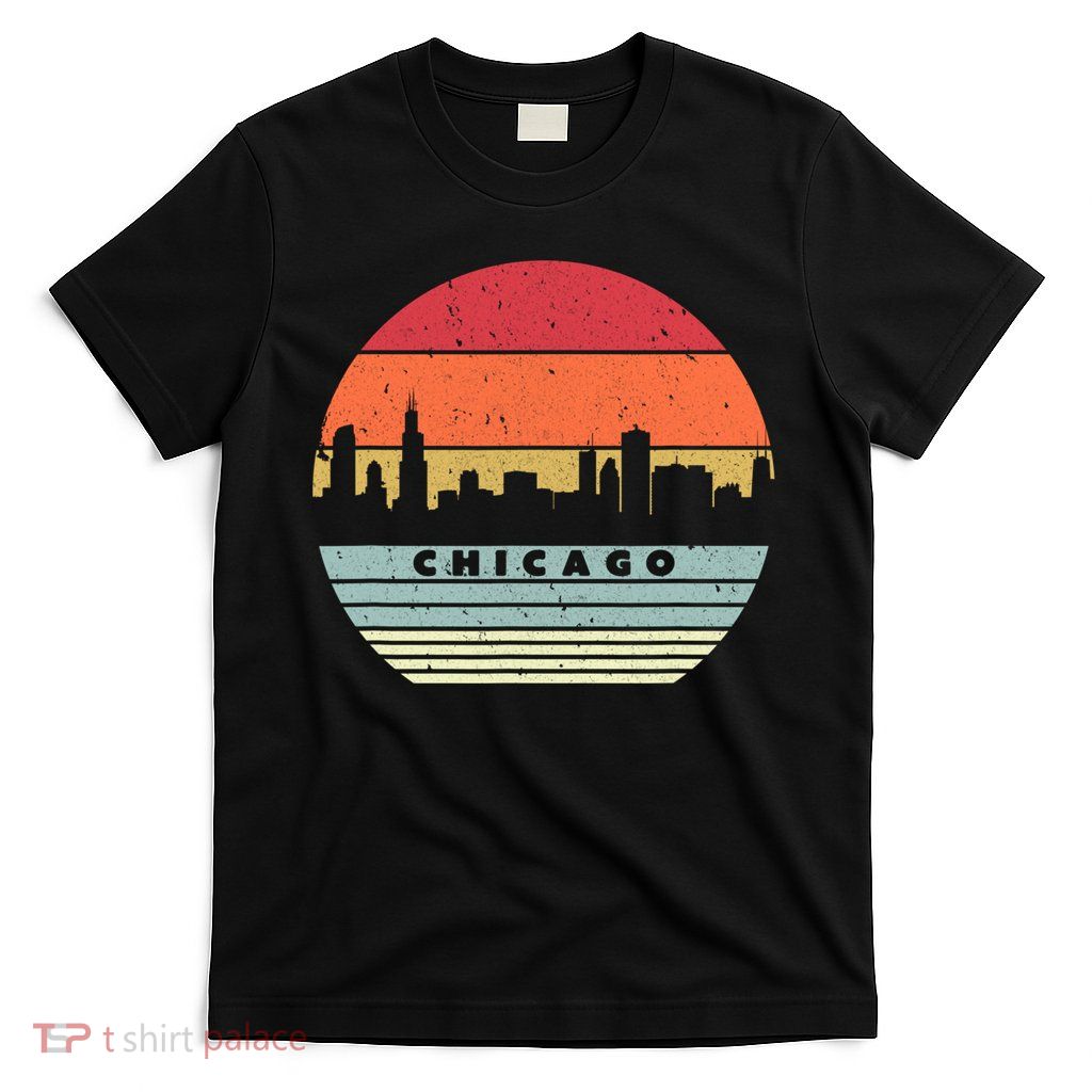 Chicago Souvenir Shirt. Retro Style USA Skyline T-Shirt