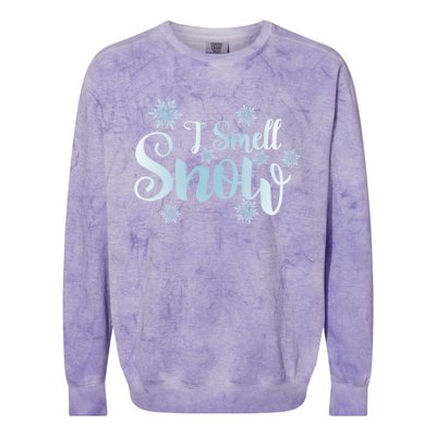 Cute Snowflakes Snowy Winter Holiday Christmas Colorblast Crewneck Sweatshirt