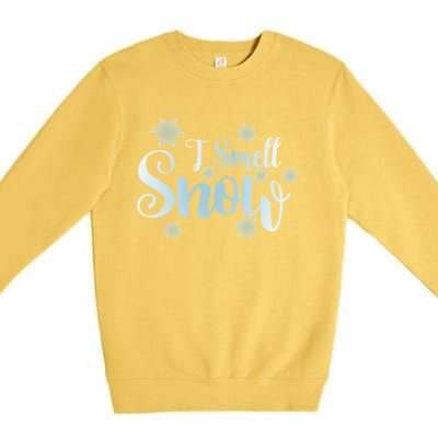 Cute Snowflakes Snowy Winter Holiday Christmas Premium Crewneck Sweatshirt