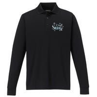 Cute Snowflakes Snowy Winter Holiday Christmas Performance Long Sleeve Polo