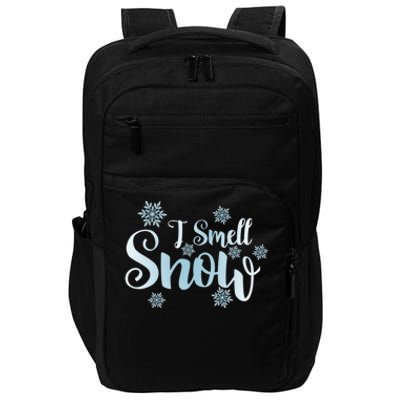 Cute Snowflakes Snowy Winter Holiday Christmas Impact Tech Backpack