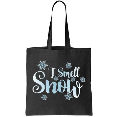 Cute Snowflakes Snowy Winter Holiday Christmas Tote Bag