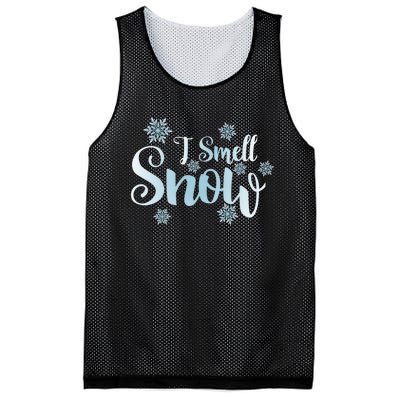 Cute Snowflakes Snowy Winter Holiday Christmas Mesh Reversible Basketball Jersey Tank