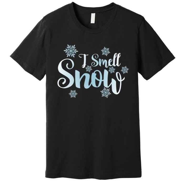 Cute Snowflakes Snowy Winter Holiday Christmas Premium T-Shirt