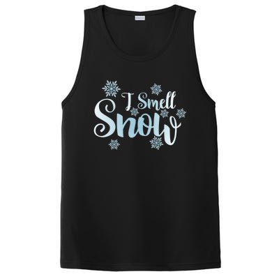 Cute Snowflakes Snowy Winter Holiday Christmas PosiCharge Competitor Tank