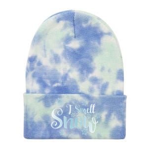 Cute Snowflakes Snowy Winter Holiday Christmas Tie Dye 12in Knit Beanie