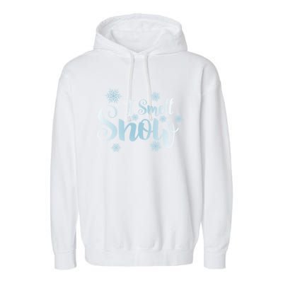 Cute Snowflakes Snowy Winter Holiday Christmas Garment-Dyed Fleece Hoodie