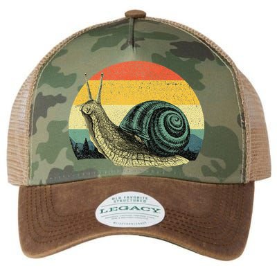 Cute Snail Slug Gardening Animal Lover Legacy Tie Dye Trucker Hat
