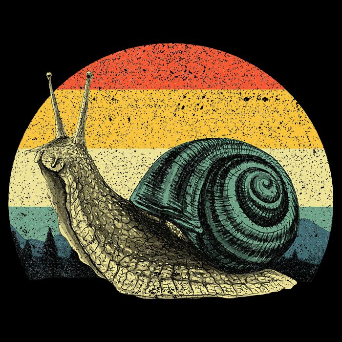 Cute Snail Slug Gardening Animal Lover Cooling Performance Crew T-Shirt