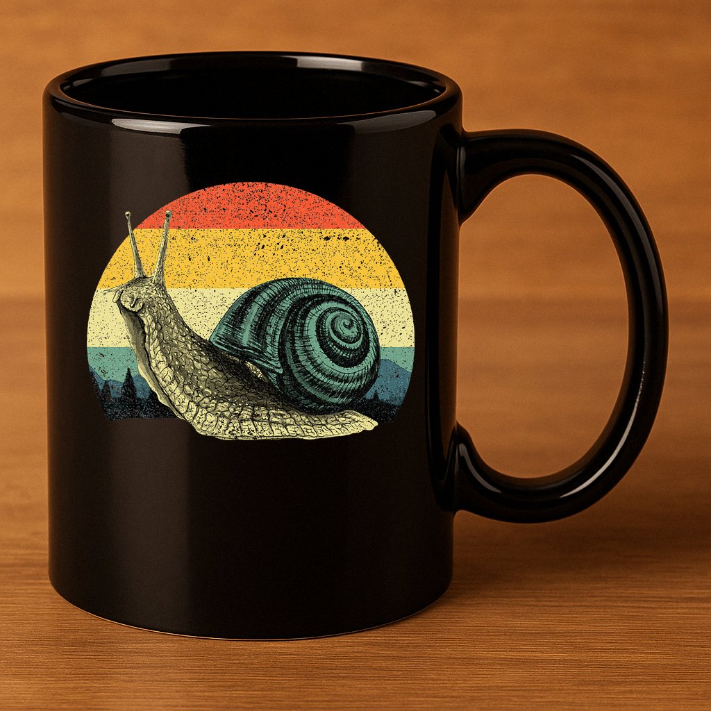 Cute Snail Slug Gardening Animal Lover 11oz C Handle Ceramic Mug