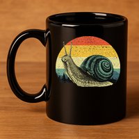 Cute Snail Slug Gardening Animal Lover 11oz C Handle Ceramic Mug