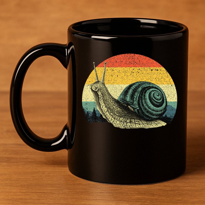 Cute Snail Slug Gardening Animal Lover 11oz C Handle Ceramic Mug