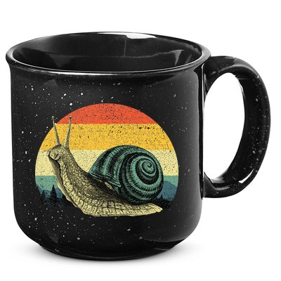 Cute Snail Slug Gardening Animal Lover 15oz Campfire Ceramic Mug