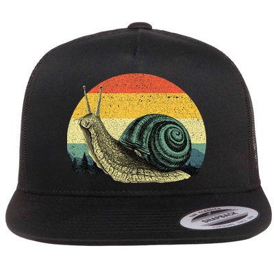Cute Snail Slug Gardening Animal Lover Flatbill Hat