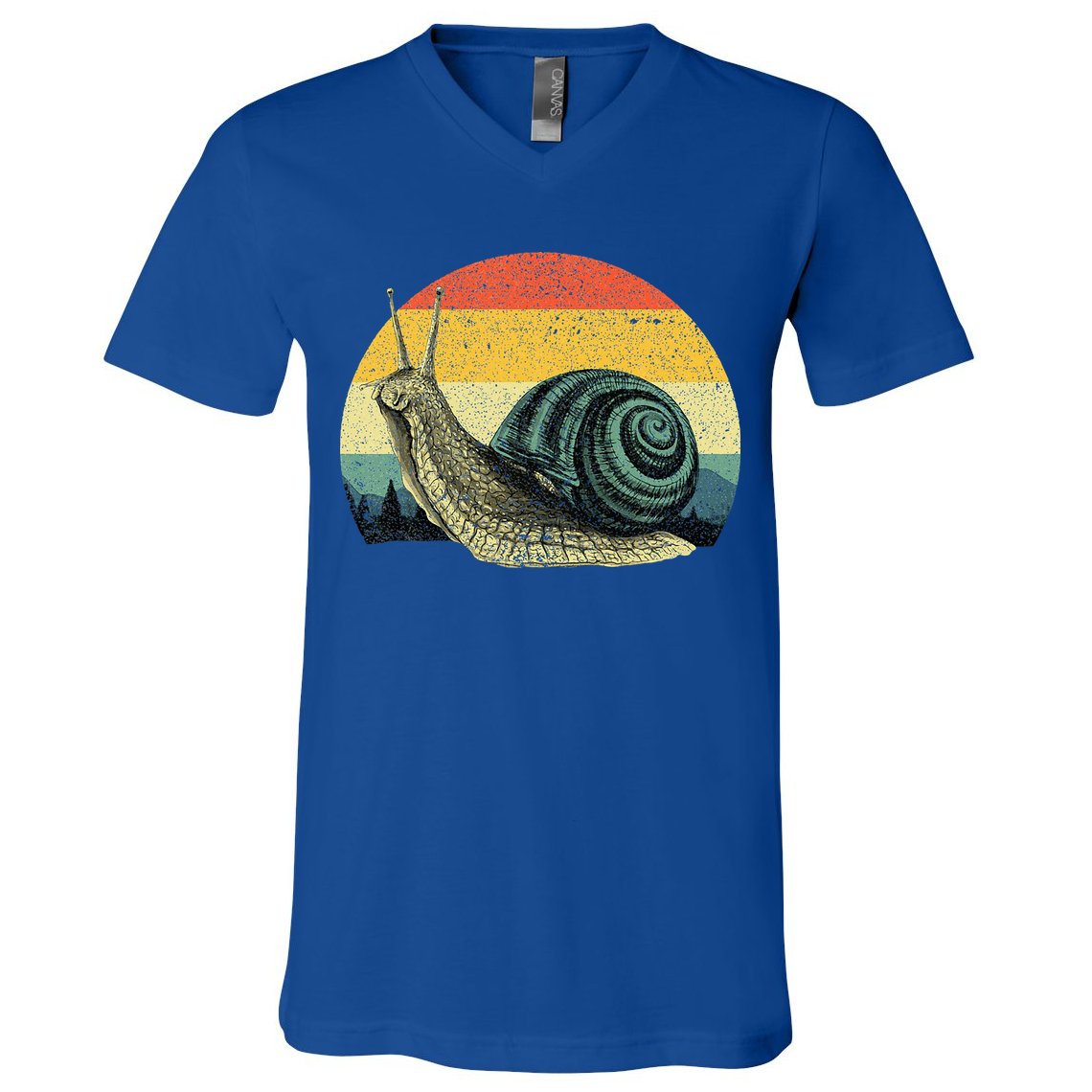 Cute Snail Slug Gardening Animal Lover V-Neck T-Shirt