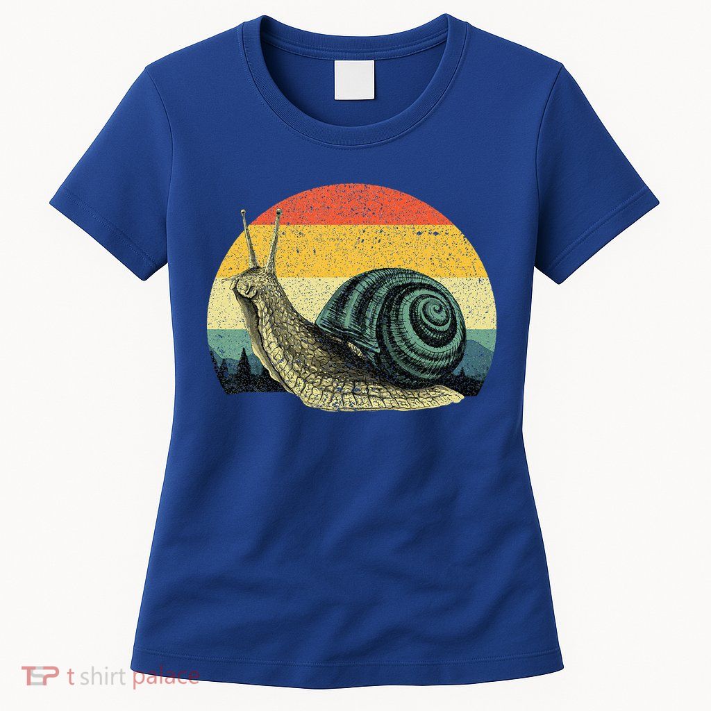 Cute Snail Slug Gardening Animal Lover Womens T-Shirt