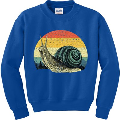 Cute Snail Slug Gardening Animal Lover Kids Sweatshirt