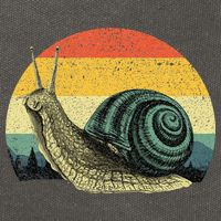 Cute Snail Slug Gardening Animal Lover Cotton Canvas Backpack