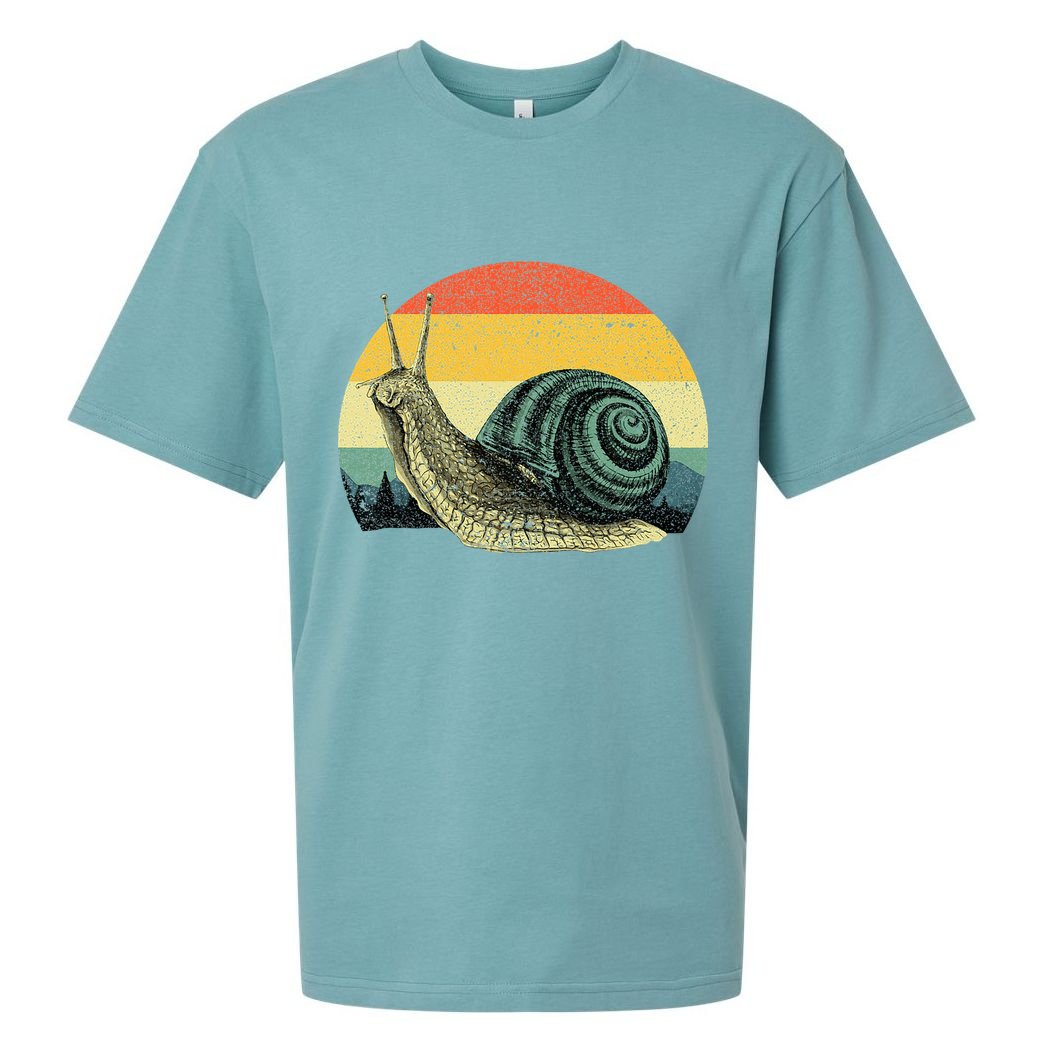Cute Snail Slug Gardening Animal Lover Sueded Cloud Jersey T-Shirt