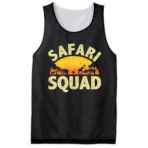 Cool Safari Squad For Men Women Zoo Animal African Jungle Mesh Reversible Basketball Jersey Tank