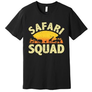 Cool Safari Squad For Men Women Zoo Animal African Jungle Premium T-Shirt