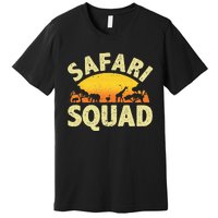 Cool Safari Squad For Men Women Zoo Animal African Jungle Premium T-Shirt