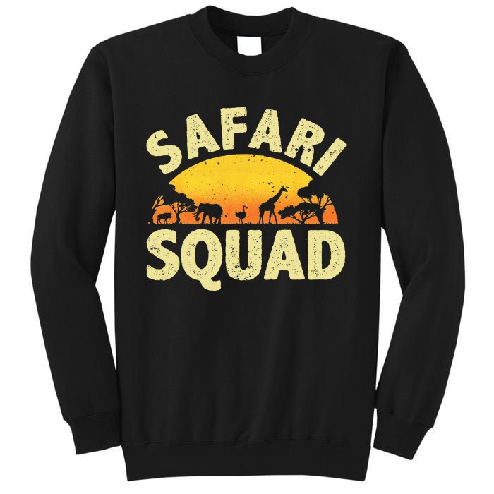 Cool Safari Squad For Men Women Zoo Animal African Jungle Tall Sweatshirt