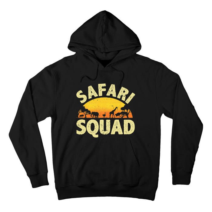 Cool Safari Squad For Men Women Zoo Animal African Jungle Tall Hoodie