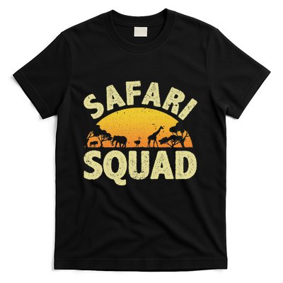 Cool Safari Squad For Women Zoo Animal African Jungle T-Shirt