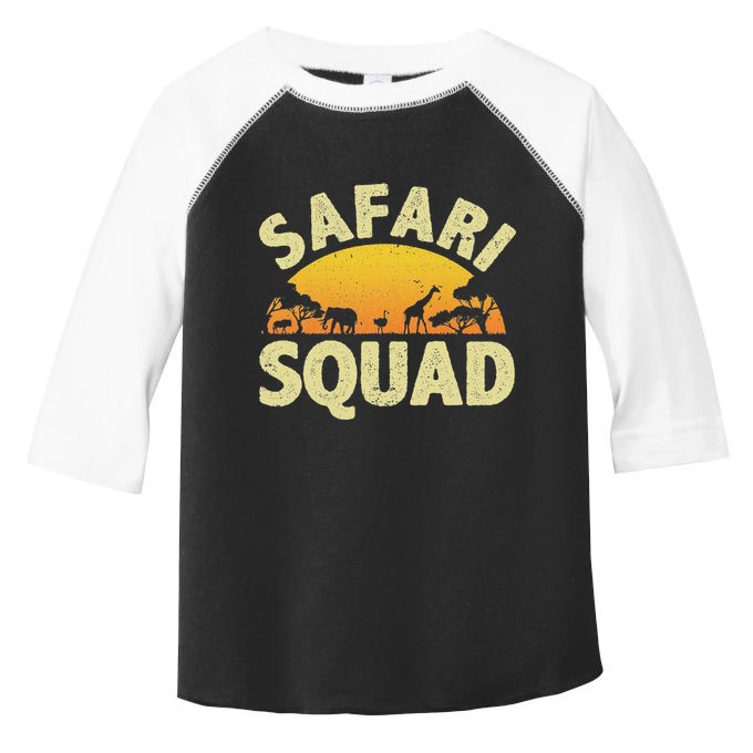Cool Safari Squad For Women Zoo Animal African Jungle Toddler Fine Jersey T-Shirt