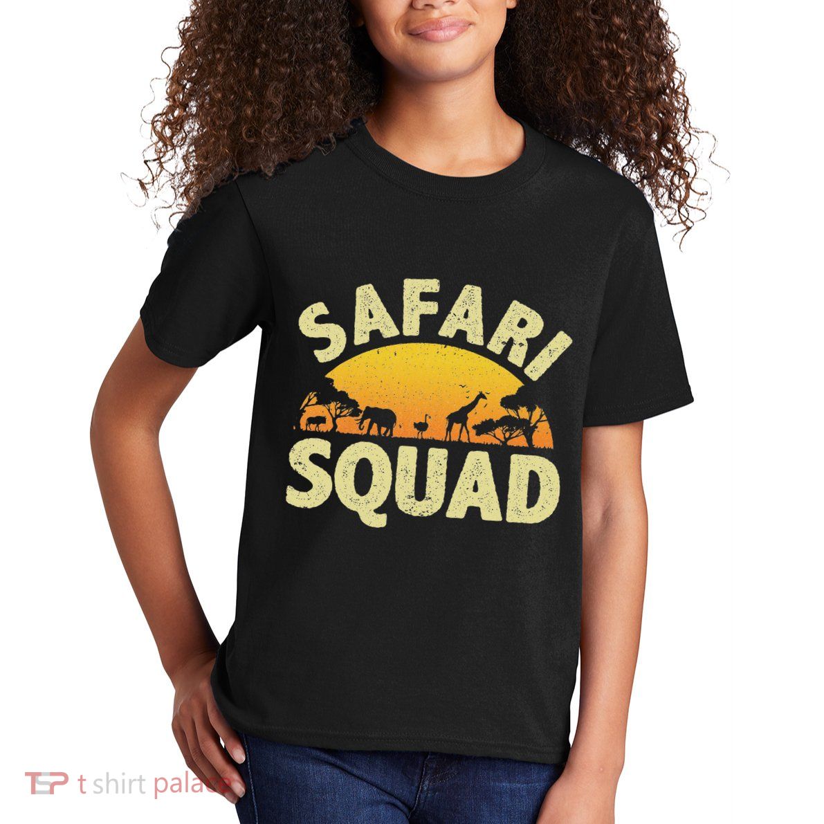 Cool Safari Squad For Women Zoo Animal African Jungle Kids T-Shirt