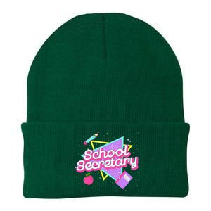 Cute School Secretary 80s 90s Back To School Knit Cap Winter Beanie