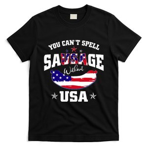 CanT Spell Sausage Without Usa T-Shirt