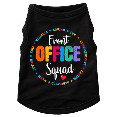 Cute School Secretary Admin Appreciation Front Office Squad Doggie Tank