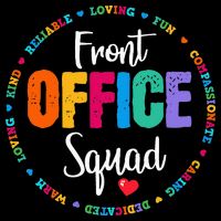 Cute School Secretary Admin Appreciation Front Office Squad Bucket Hat