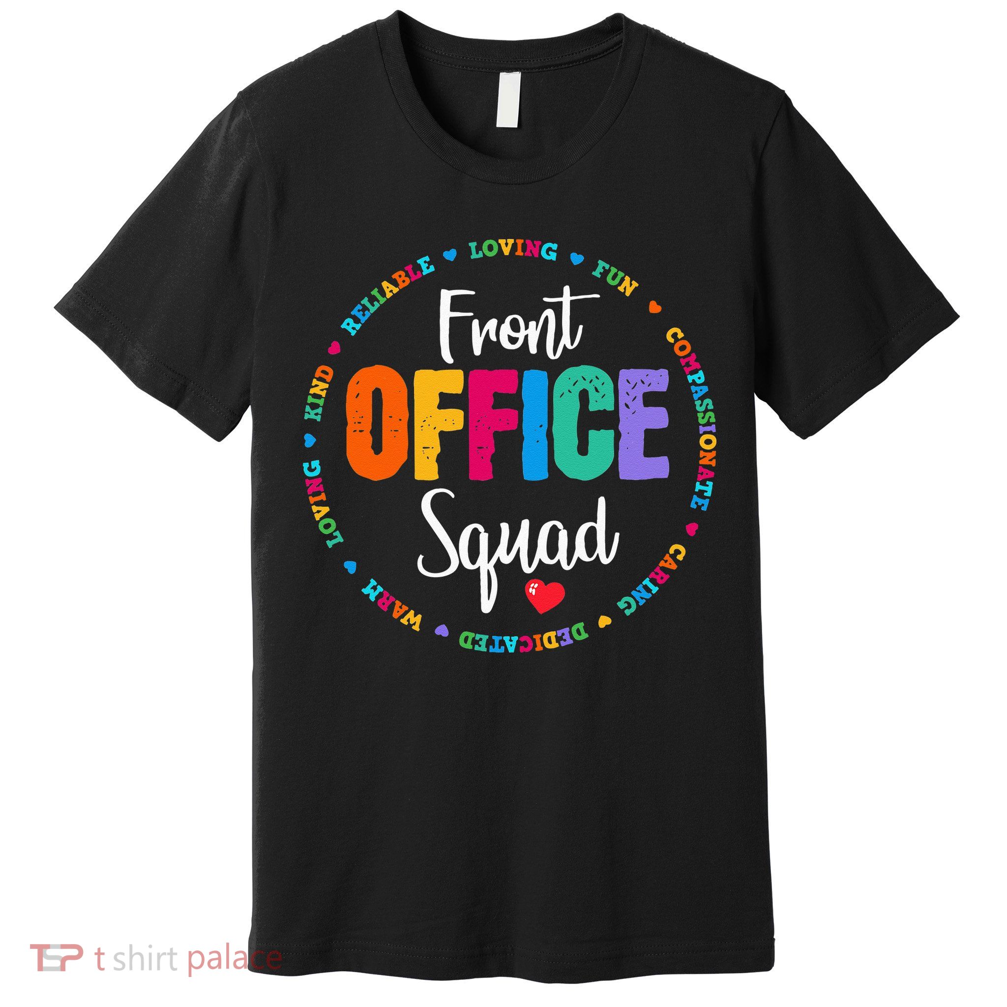 Cute School Secretary Admin Appreciation Front Office Squad Premium T-Shirt