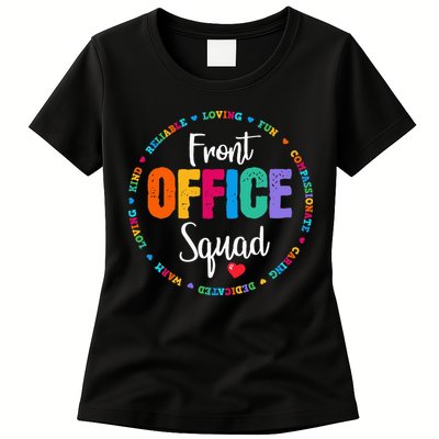 Cute School Secretary Admin Appreciation Front Office Squad Womens T-Shirt