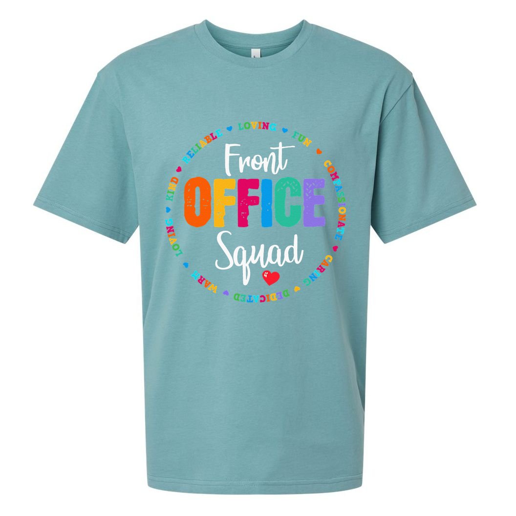 Cute School Secretary Admin Appreciation Front Office Squad Sueded Cloud Jersey T-Shirt