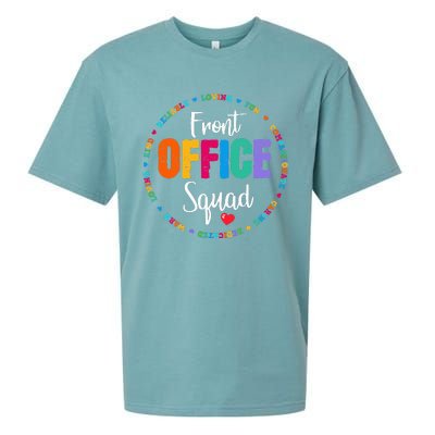 Cute School Secretary Admin Appreciation Front Office Squad Sueded Cloud Jersey T-Shirt