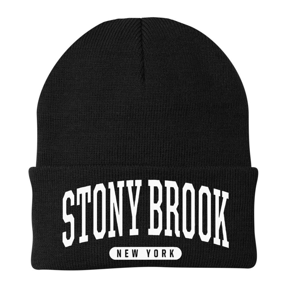 College Style Stony Brook New York Souvenir Gift Beanie