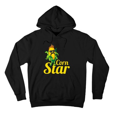 Corn Star Sunglasses Mustache Corn Hoodie