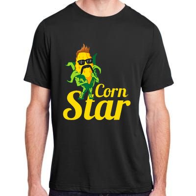 Corn Star Sunglasses Mustache Corn Adult ChromaSoft Performance T-Shirt