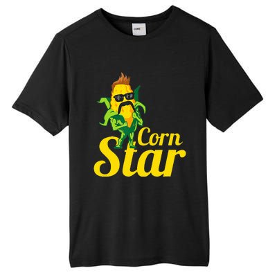 Corn Star Sunglasses Mustache Corn Tall Fusion ChromaSoft Performance T-Shirt