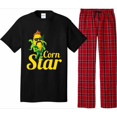 Corn Star Sunglasses Mustache Corn Pajama Set