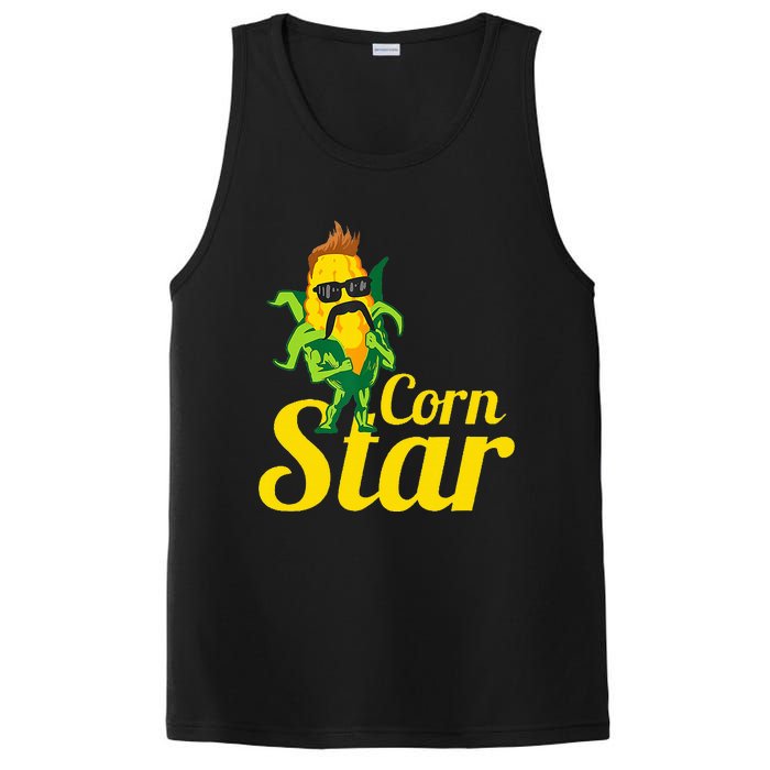 Corn Star Sunglasses Mustache Corn PosiCharge Competitor Tank