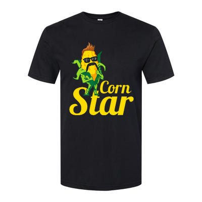 Corn Star Sunglasses Mustache Corn Softstyle CVC T-Shirt